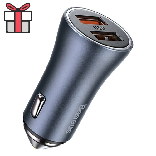 شارژر فندکی دو پورت بیسوس Baseus